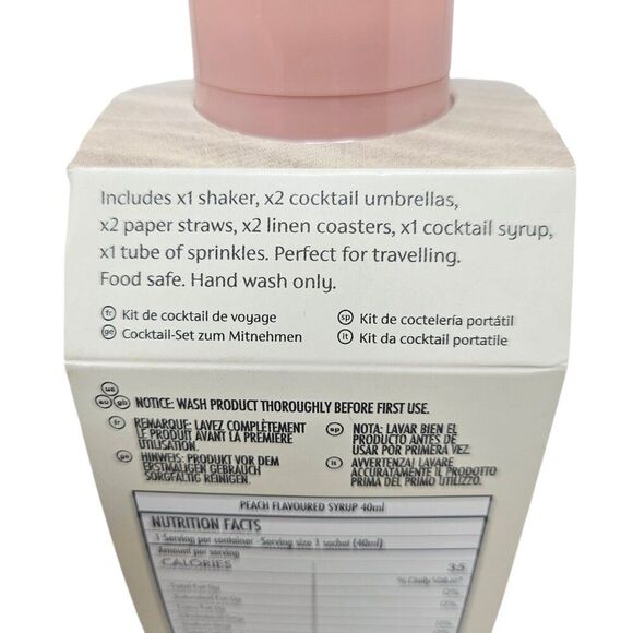 SUNNYLIFE Carry On Cocktail Kit Call of the Wild Cheetah Leopard Big Cat 9 Piece - Picture 5 of 5